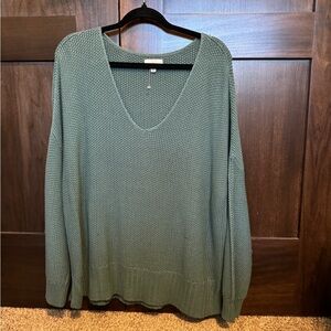 Lucky Brand Green Knit Sweater